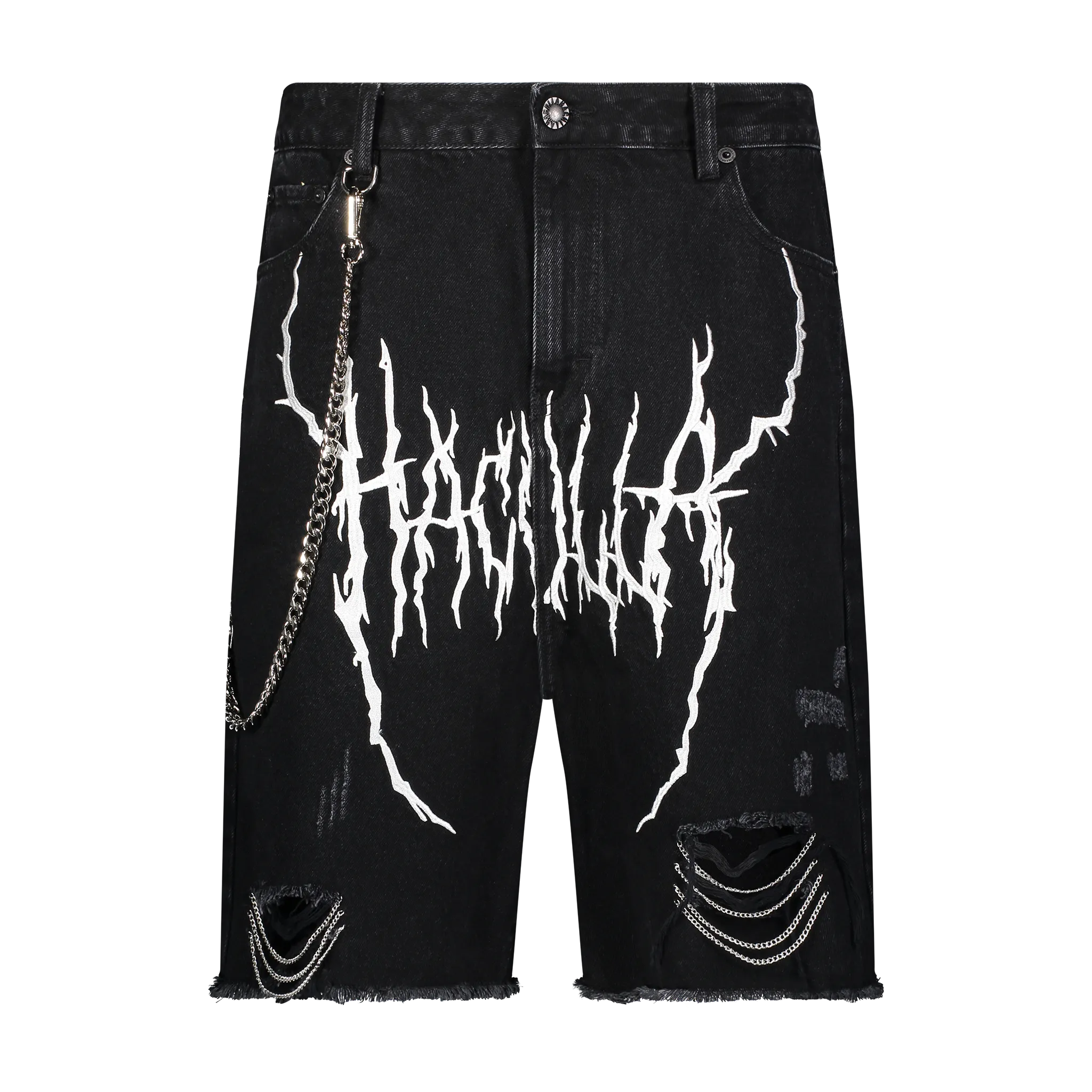 DEMON JEAN SHORT BLACK