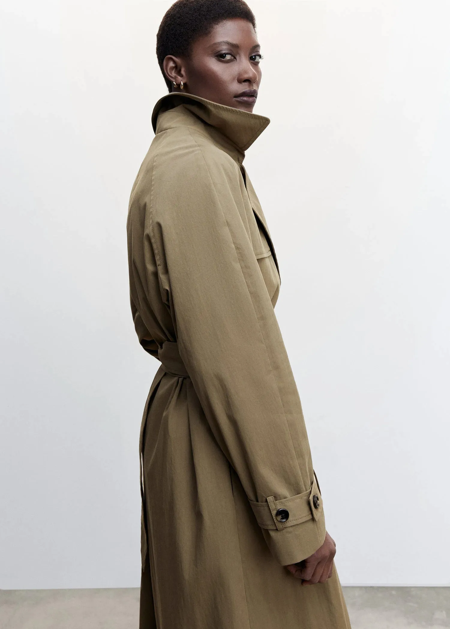 Double-button trench