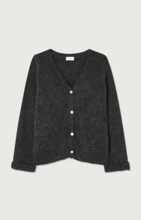 East Cardigan Charcoal Melange