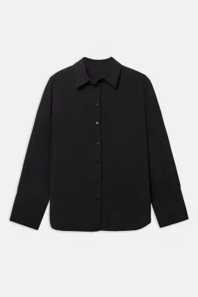 Effortless Oversized Shirt - Black