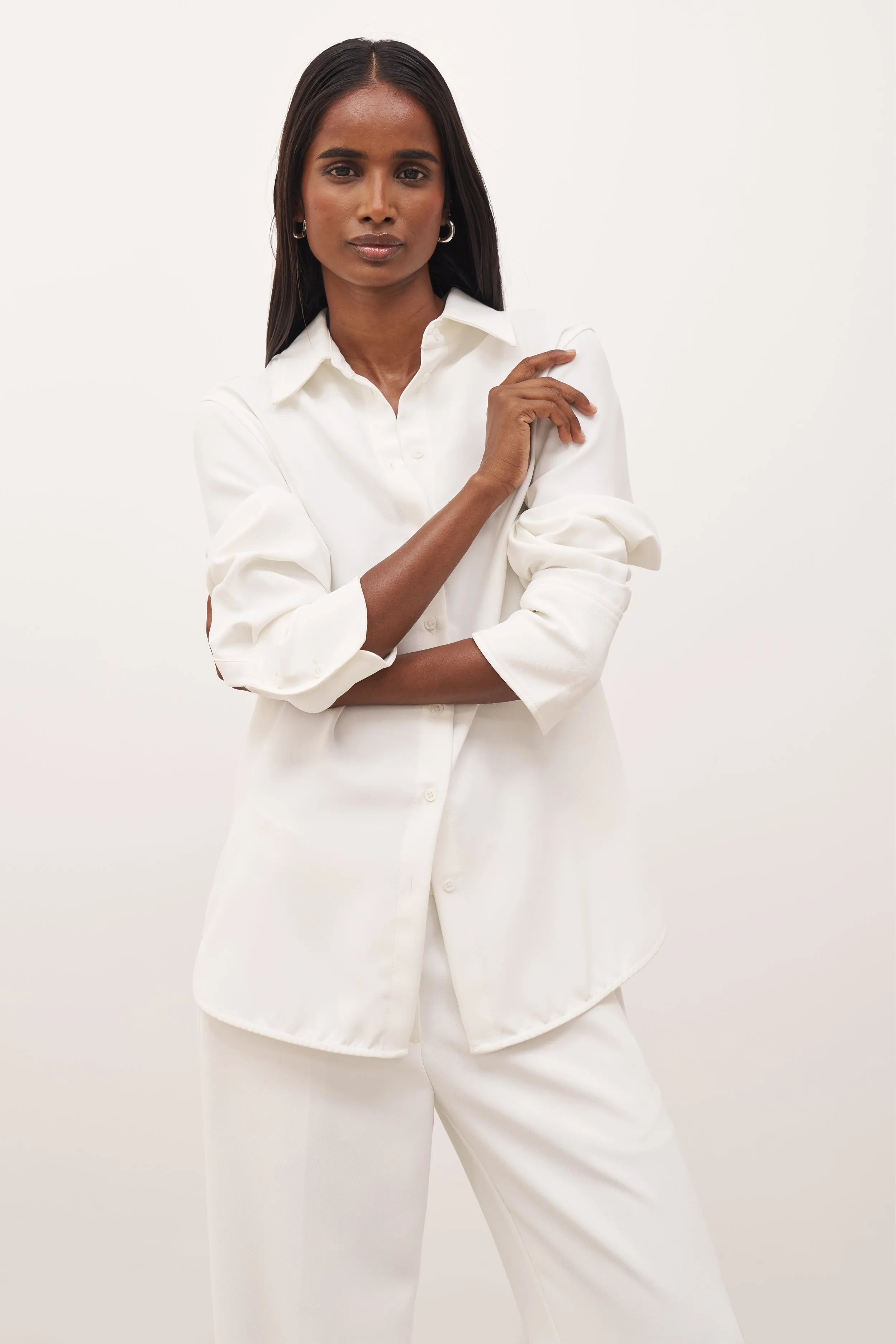 Effortless Oversized Shirt - White