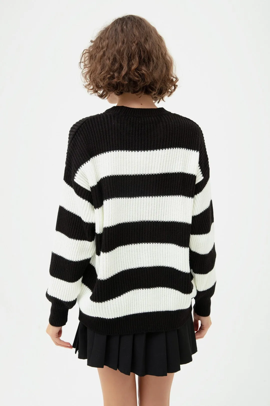 Female Bike Neckline Triko Sweater