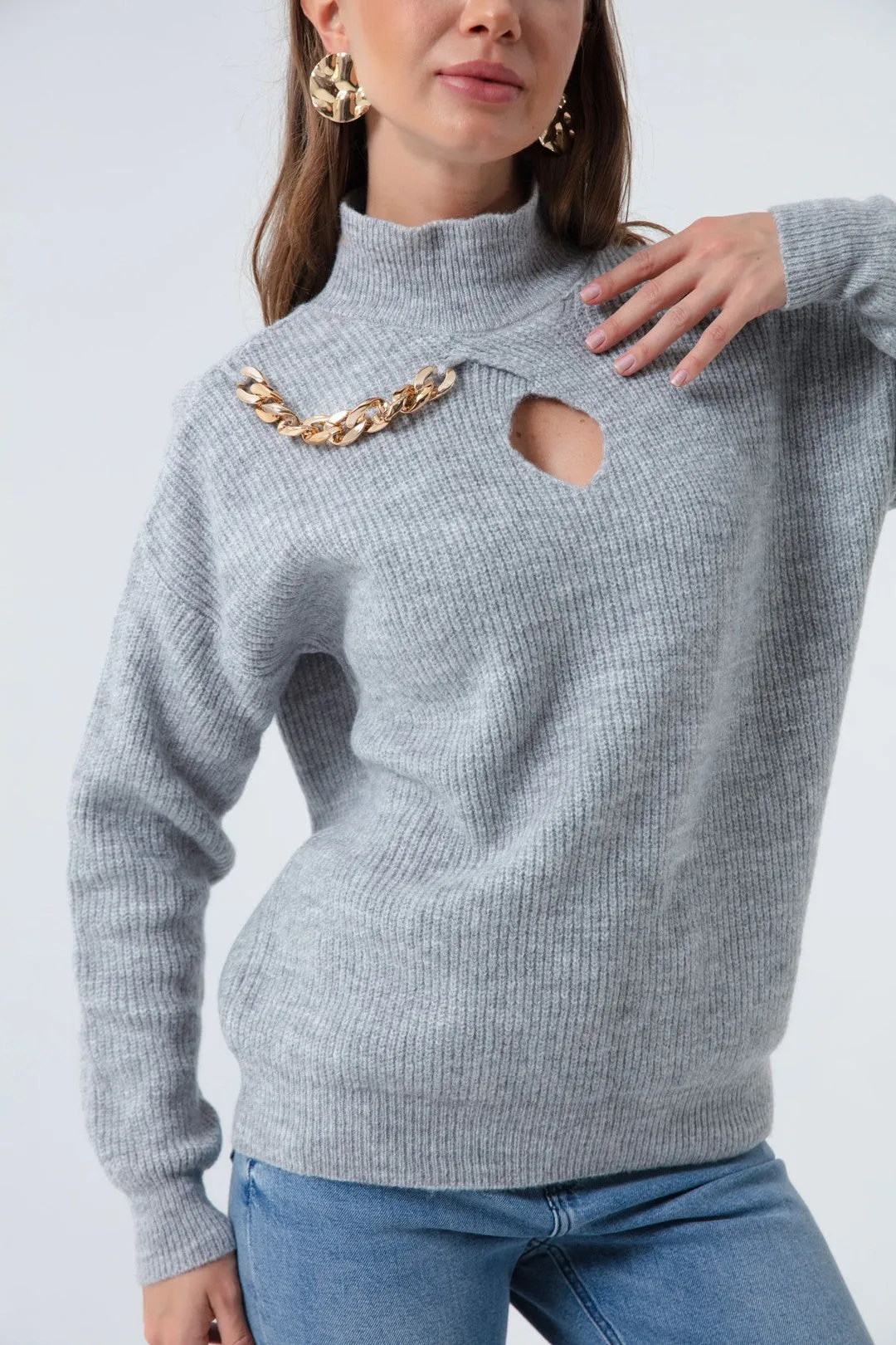 Female Chain Shardon Knitwear Sweater