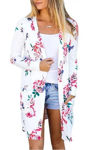 Floral Long Sleeve Cardigan