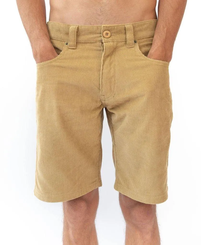 Floyd Cord Walkshort | Dark Camel