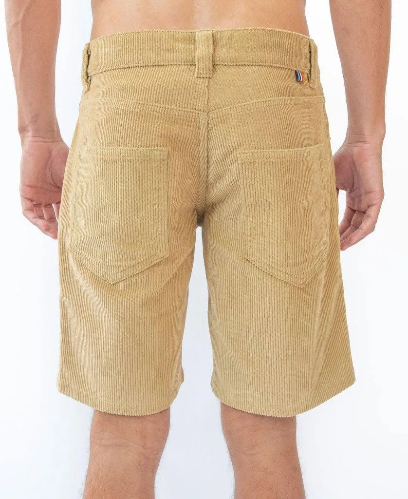 Floyd Cord Walkshort | Dark Camel