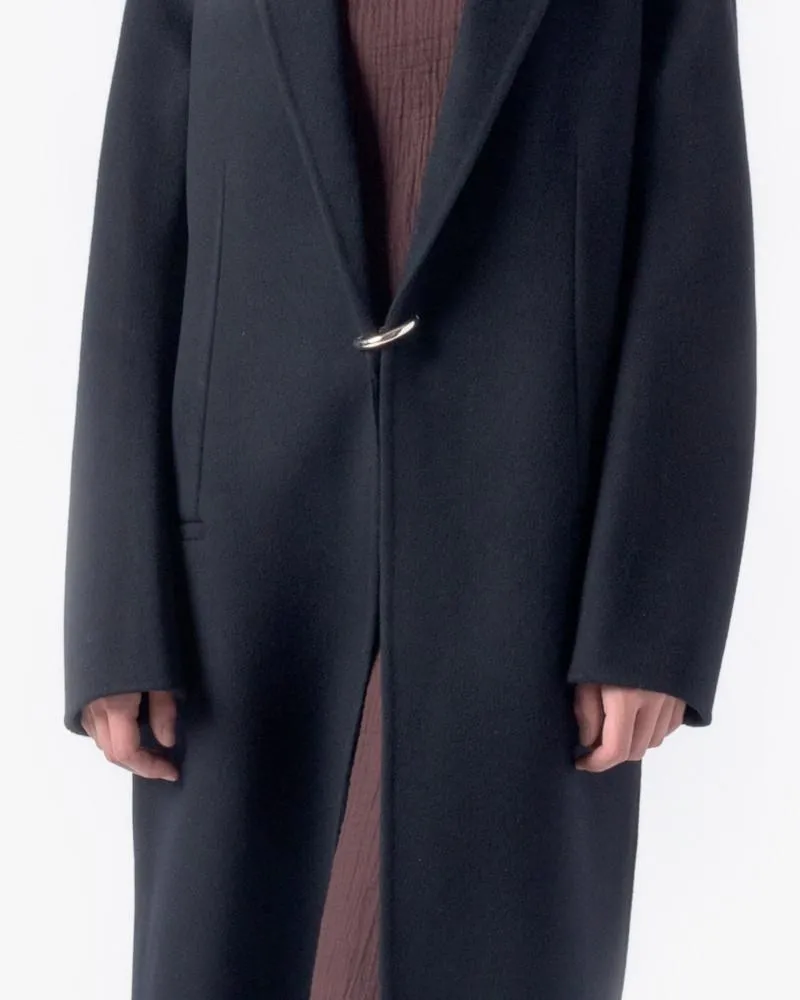 Foin Double Coat in Navy