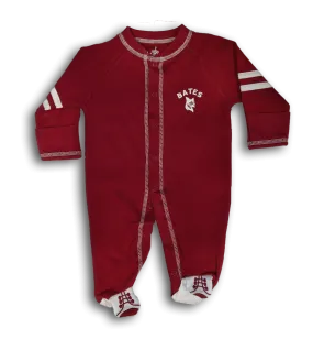 Footed Romper Onesie with BATES Bobcat