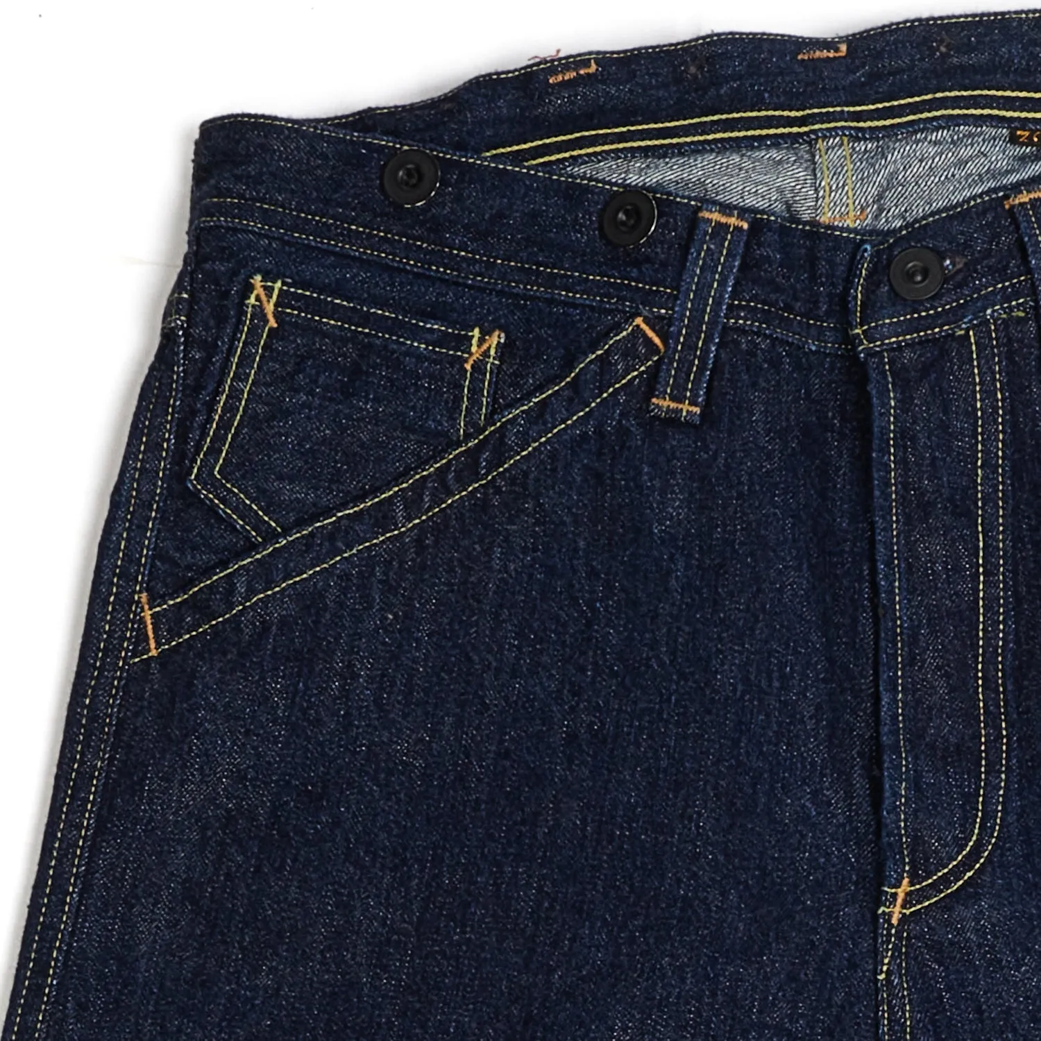 Freewheelers 2022004 'Bake Head' 14oz Denim Overall - Rinsed