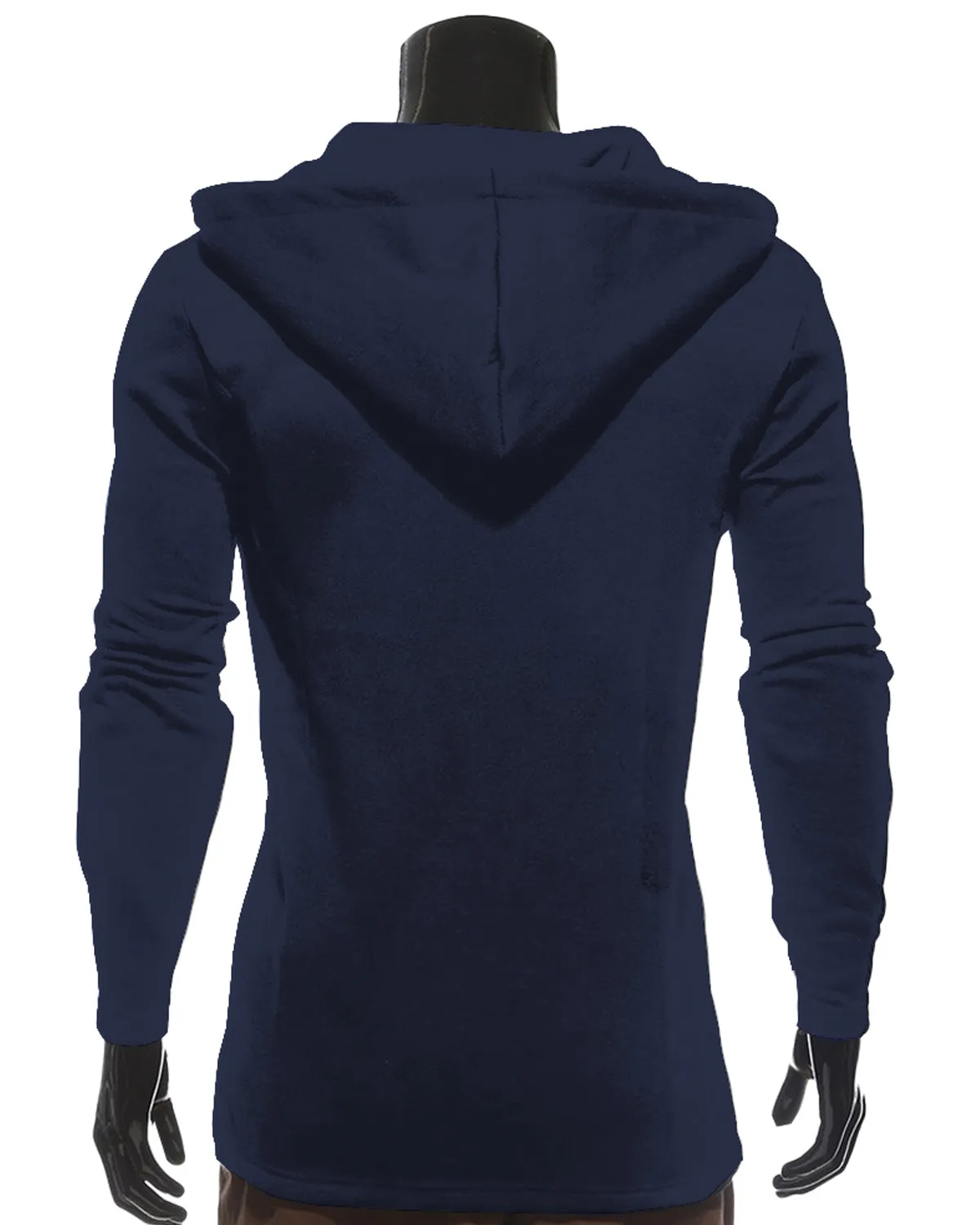 Optimized Title: Stylish Navy Full Sleeve Fleece Ninja Jacket