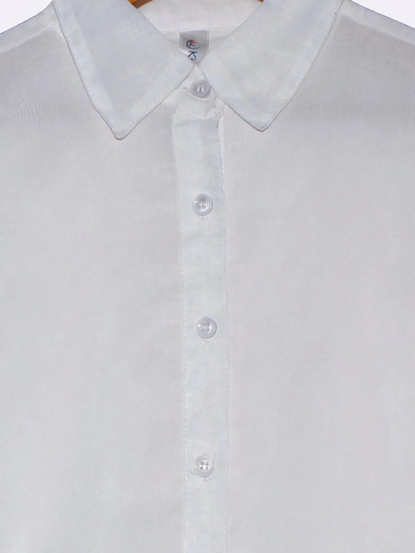 Girls Georgette Shirt with Smocking hem