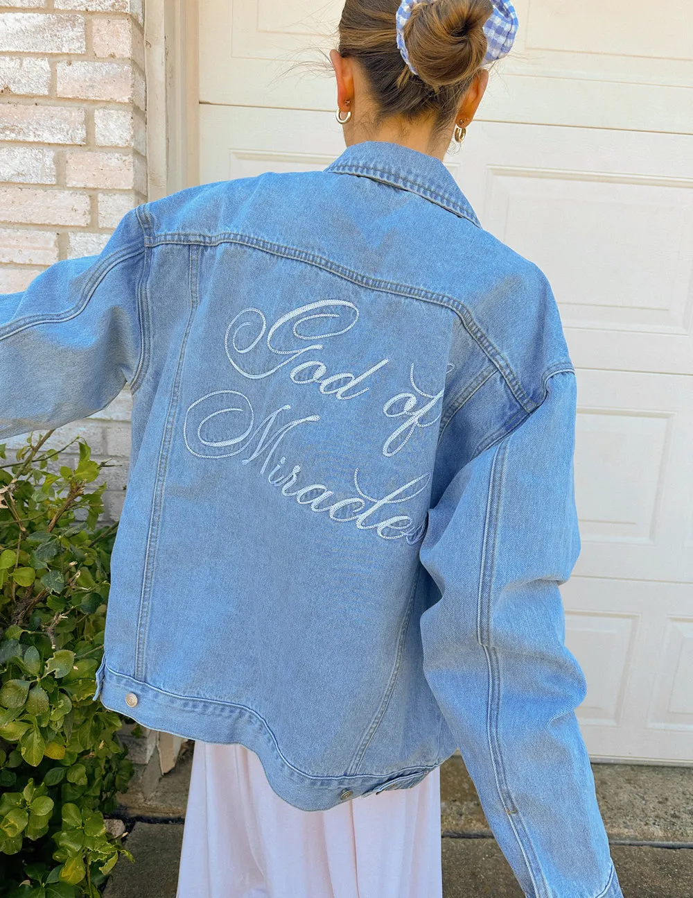 God of Miracles Denim Jacket