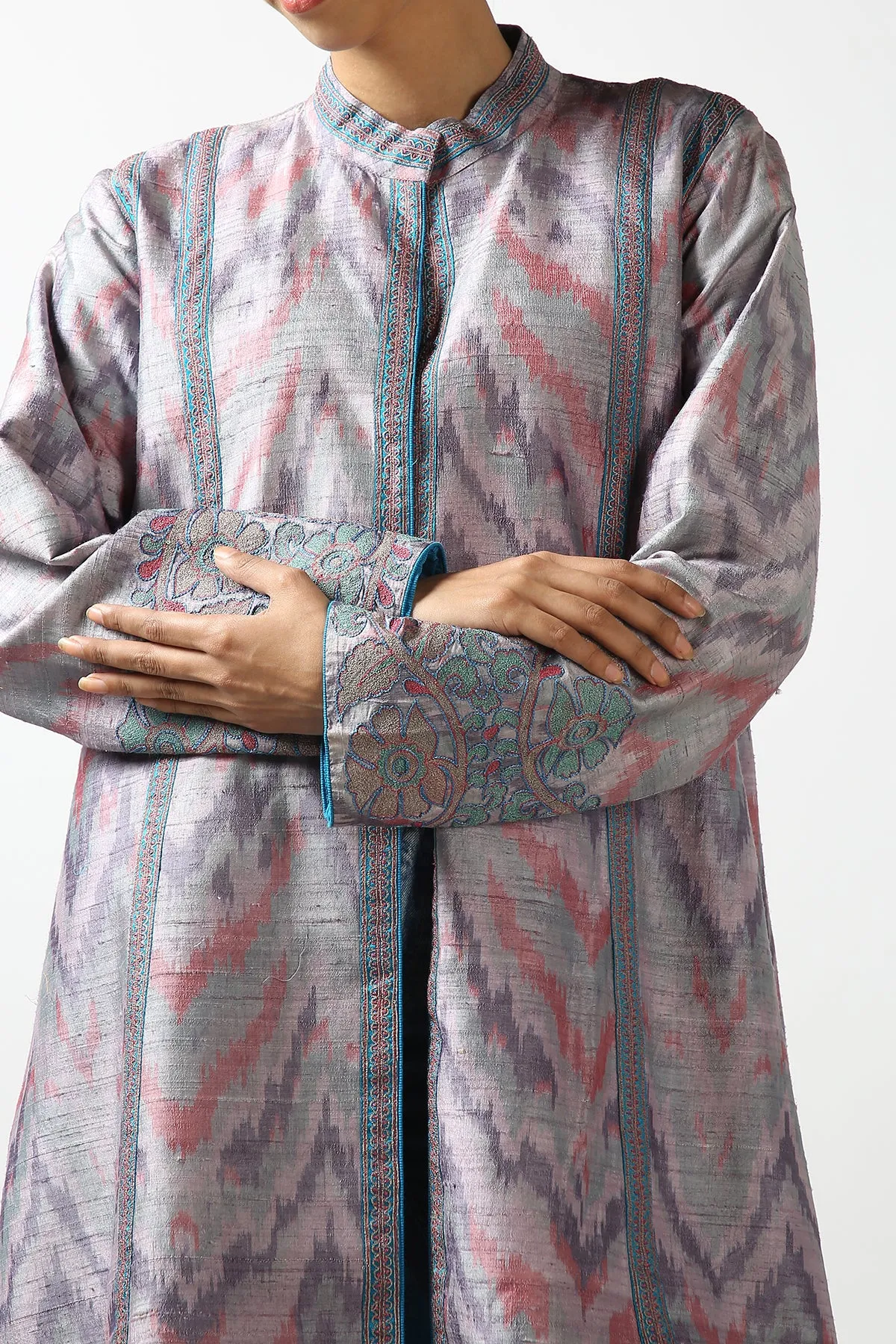 Ikat Long Coat