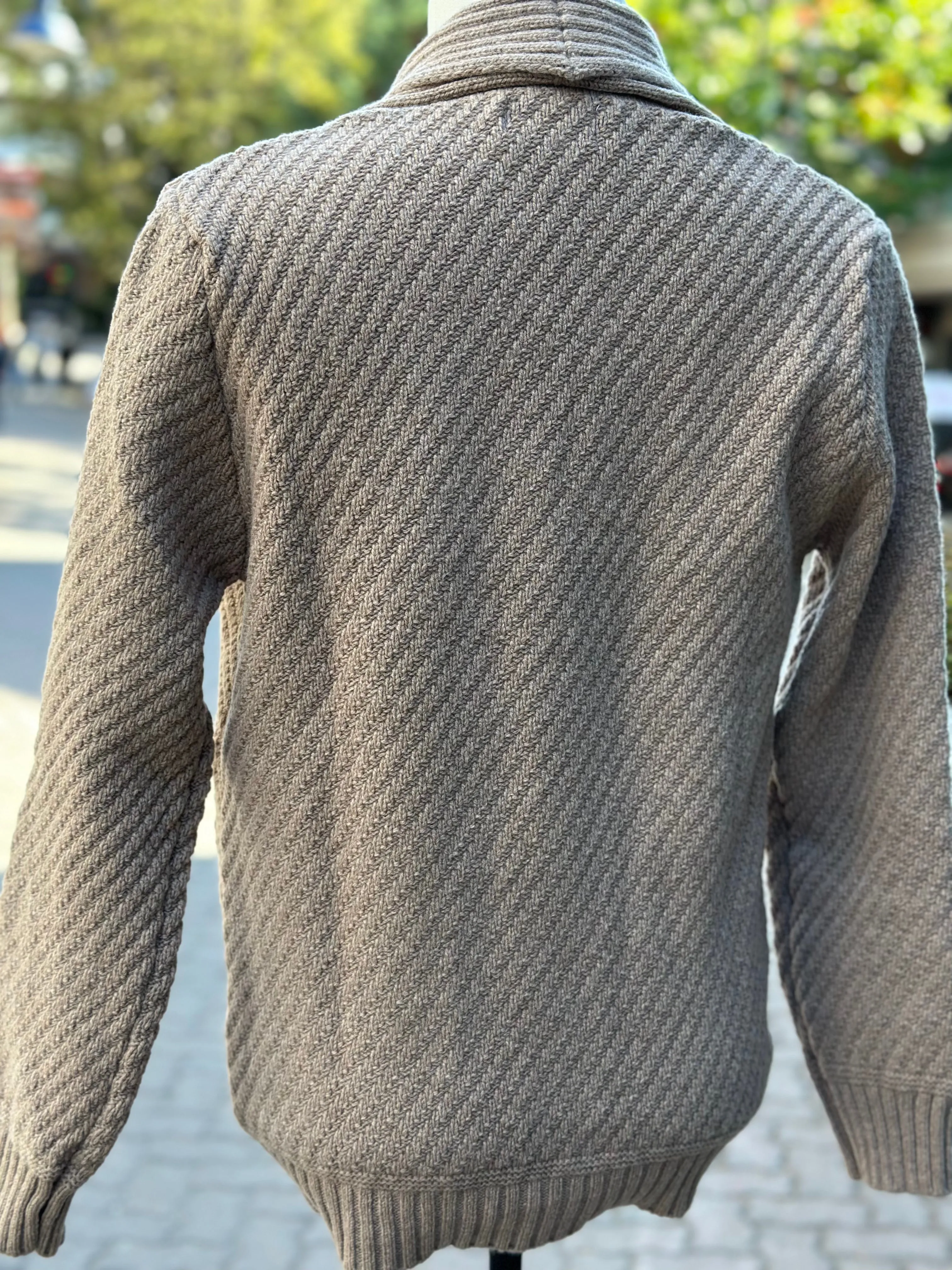 Irish - Button Cardigan - Camel