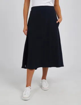 Ivy Fleece Skirt Black