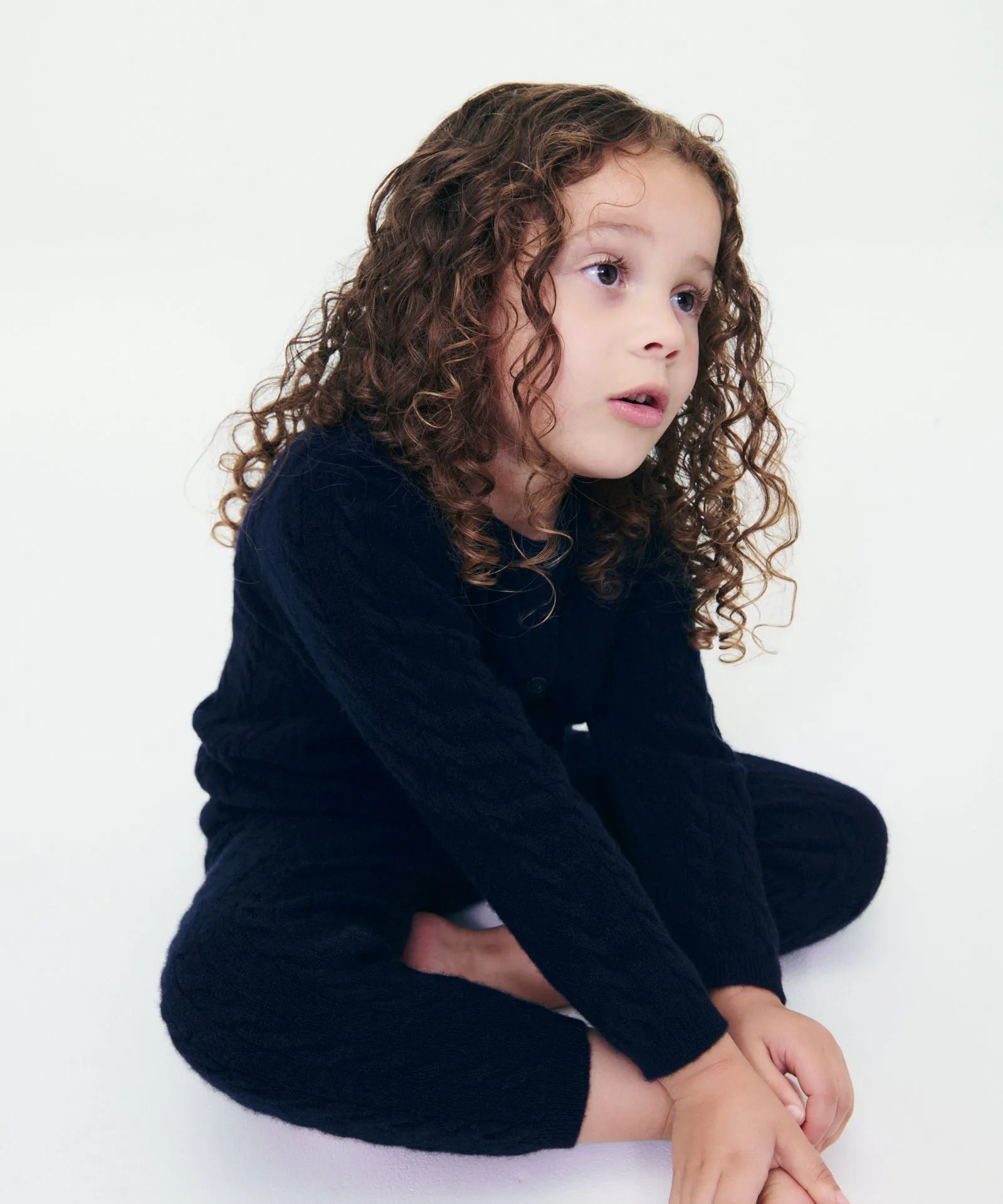 Kid's Cashmere Cable Knit Legging