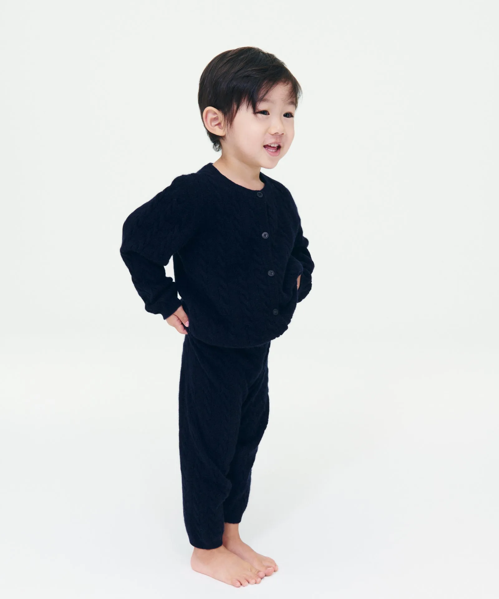 Kid's Cashmere Cable Knit Legging