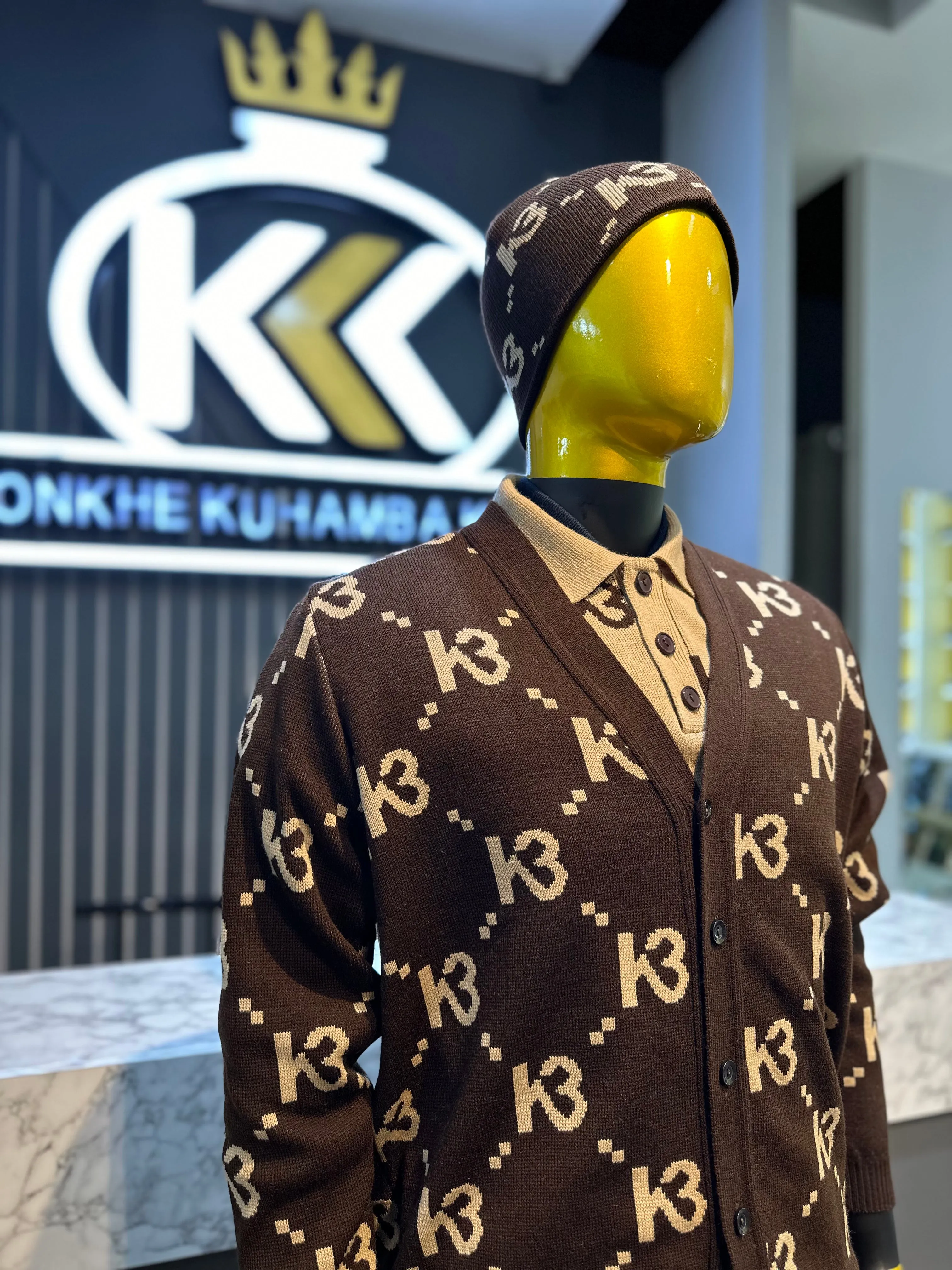 Konkhe 14 Unisex “K3 Branded”Knitted Cardigan Jerseys