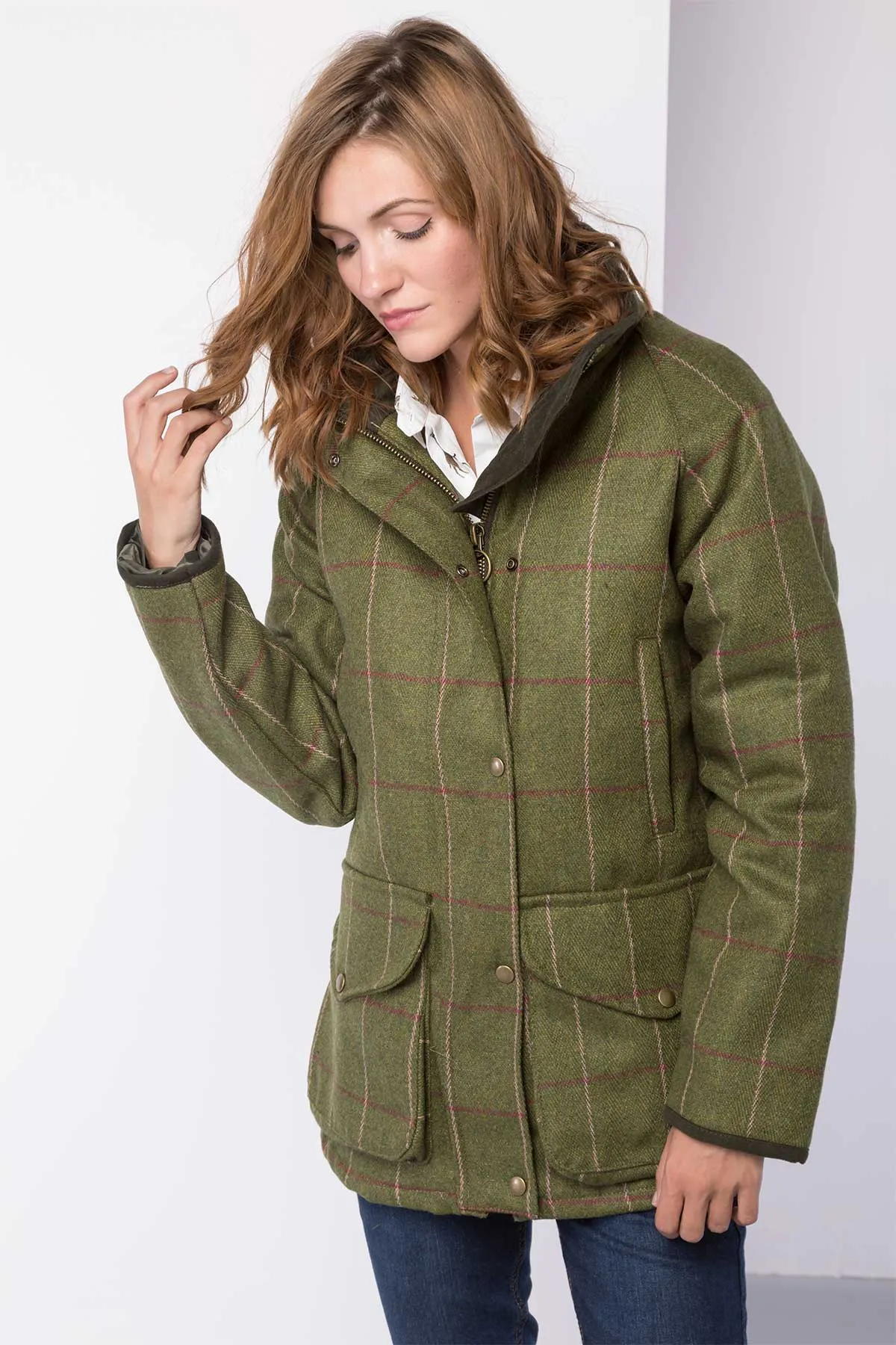 Ladies Long Tweed Coat