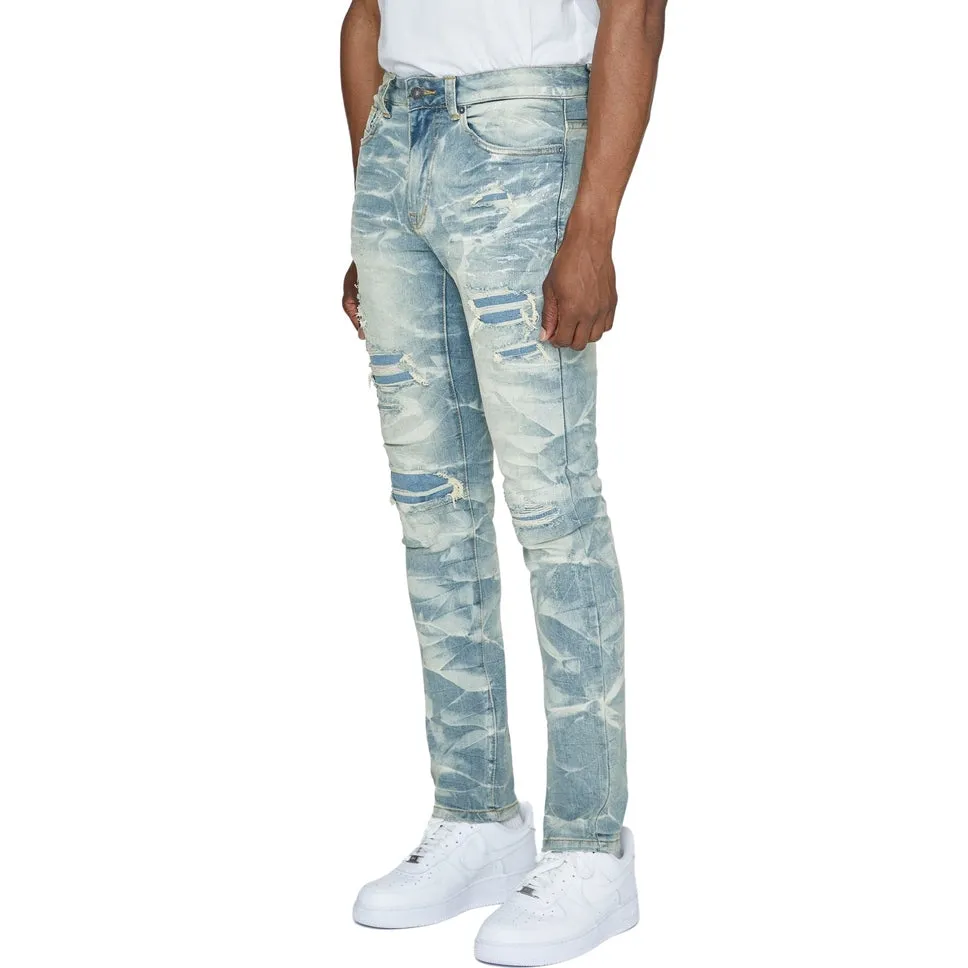 Lightning Effect Jeans - Clyde Blue