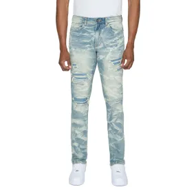 Lightning Effect Jeans - Clyde Blue