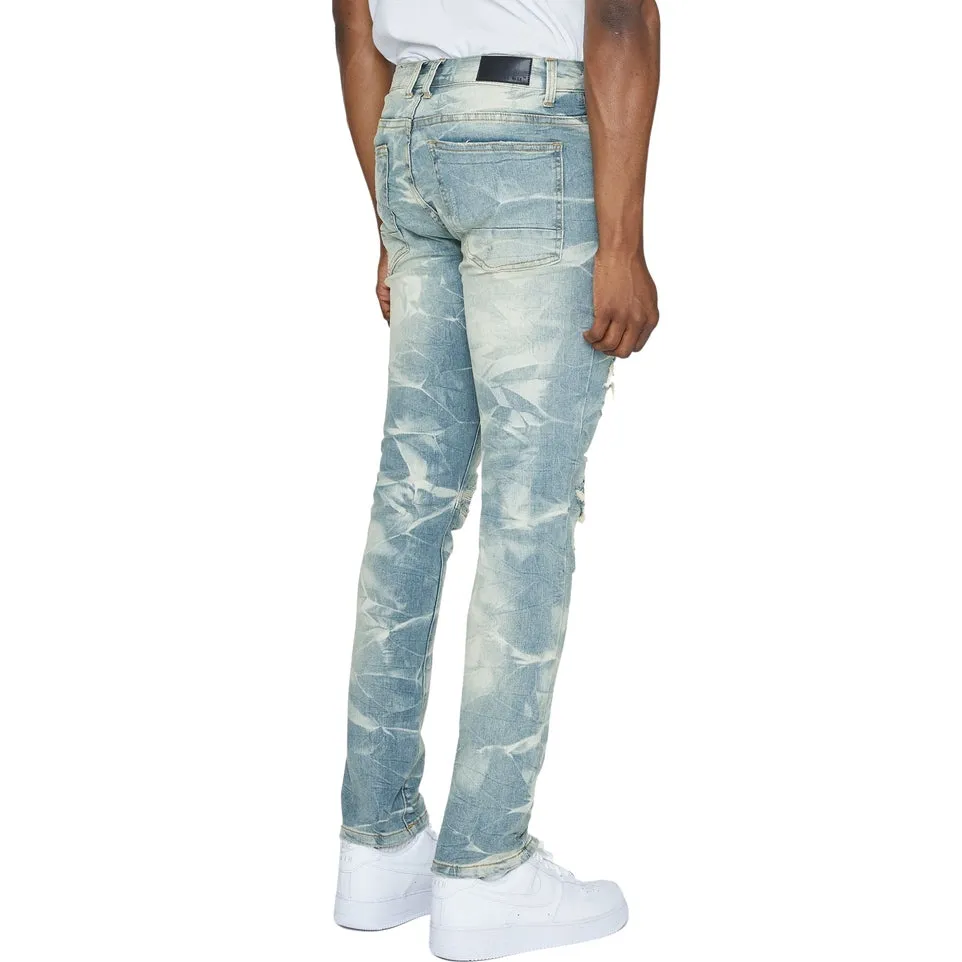 Lightning Effect Jeans - Clyde Blue