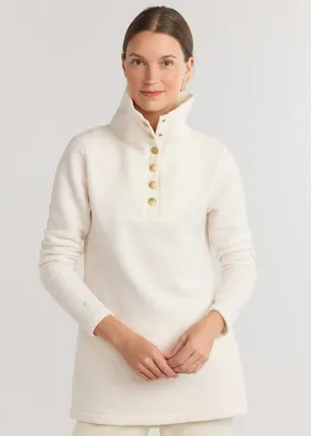 Long Wharf Turtleneck in Vello Fleece (Cream)