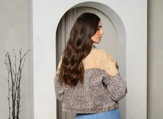 Lovely Leopard Jean Jacket