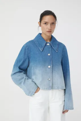 Mid Blue Cropped Jacket