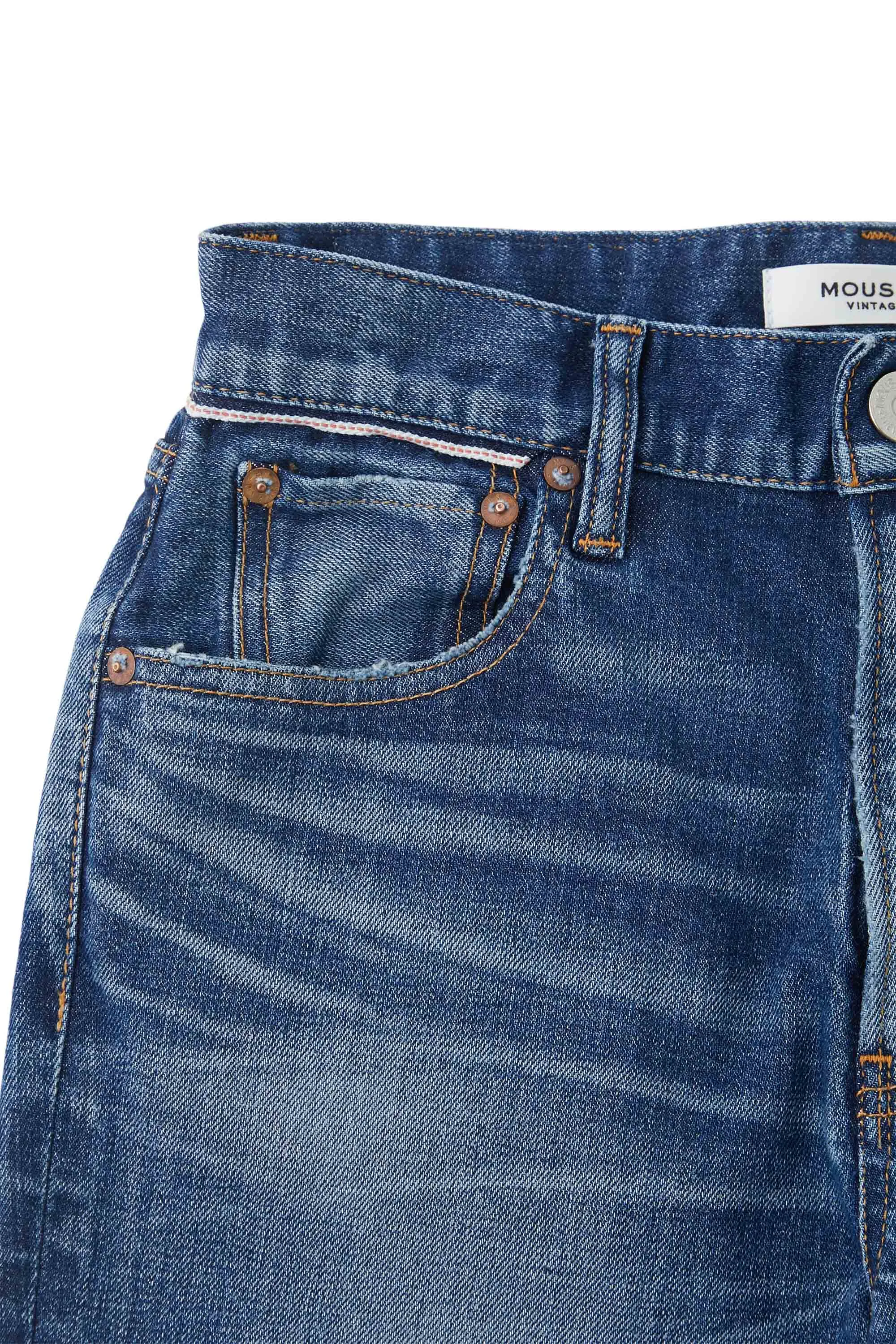 Moussy Denim Ballena Skinny High Rise in Blue