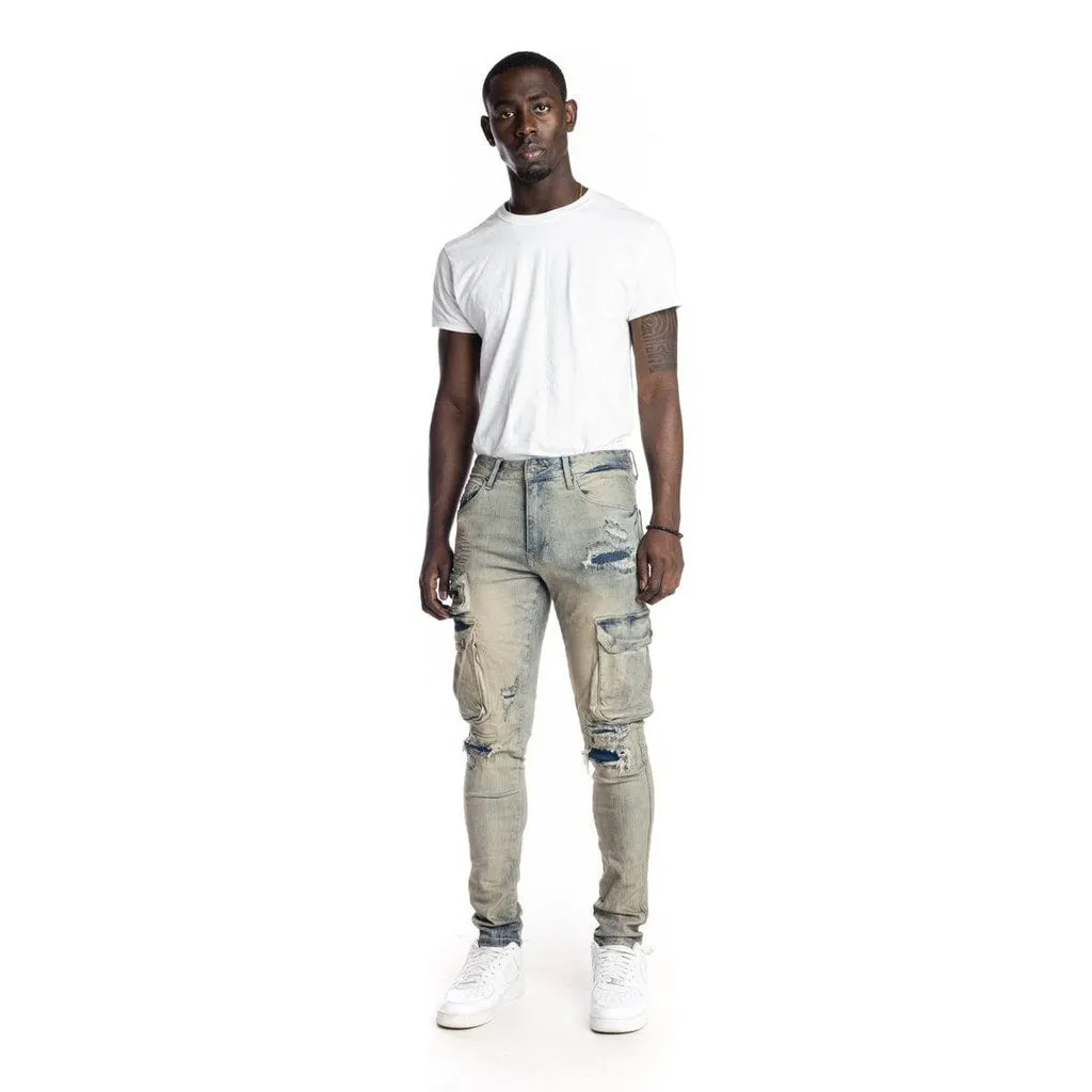 Multipocket Fashion Jeans - Goblin Blue