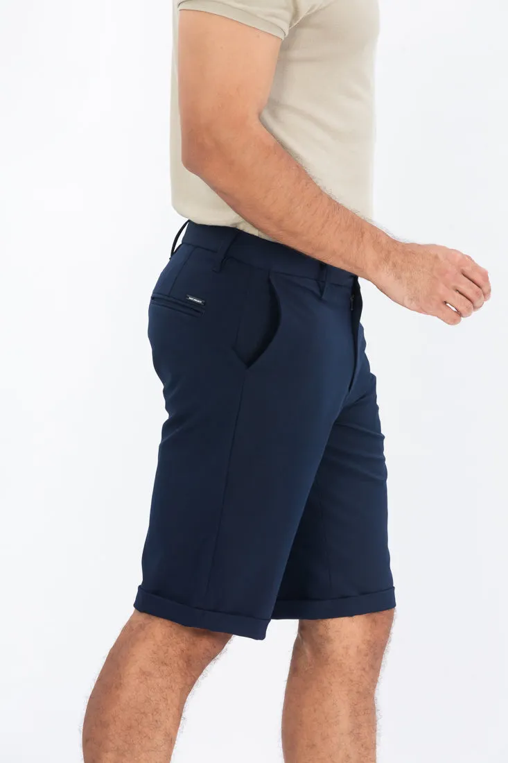 Navy All Weather Stretch Chino Shorts