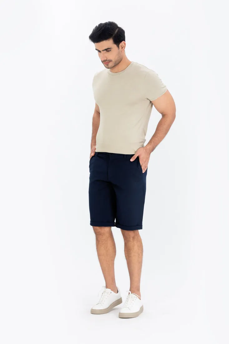 Navy All Weather Stretch Chino Shorts