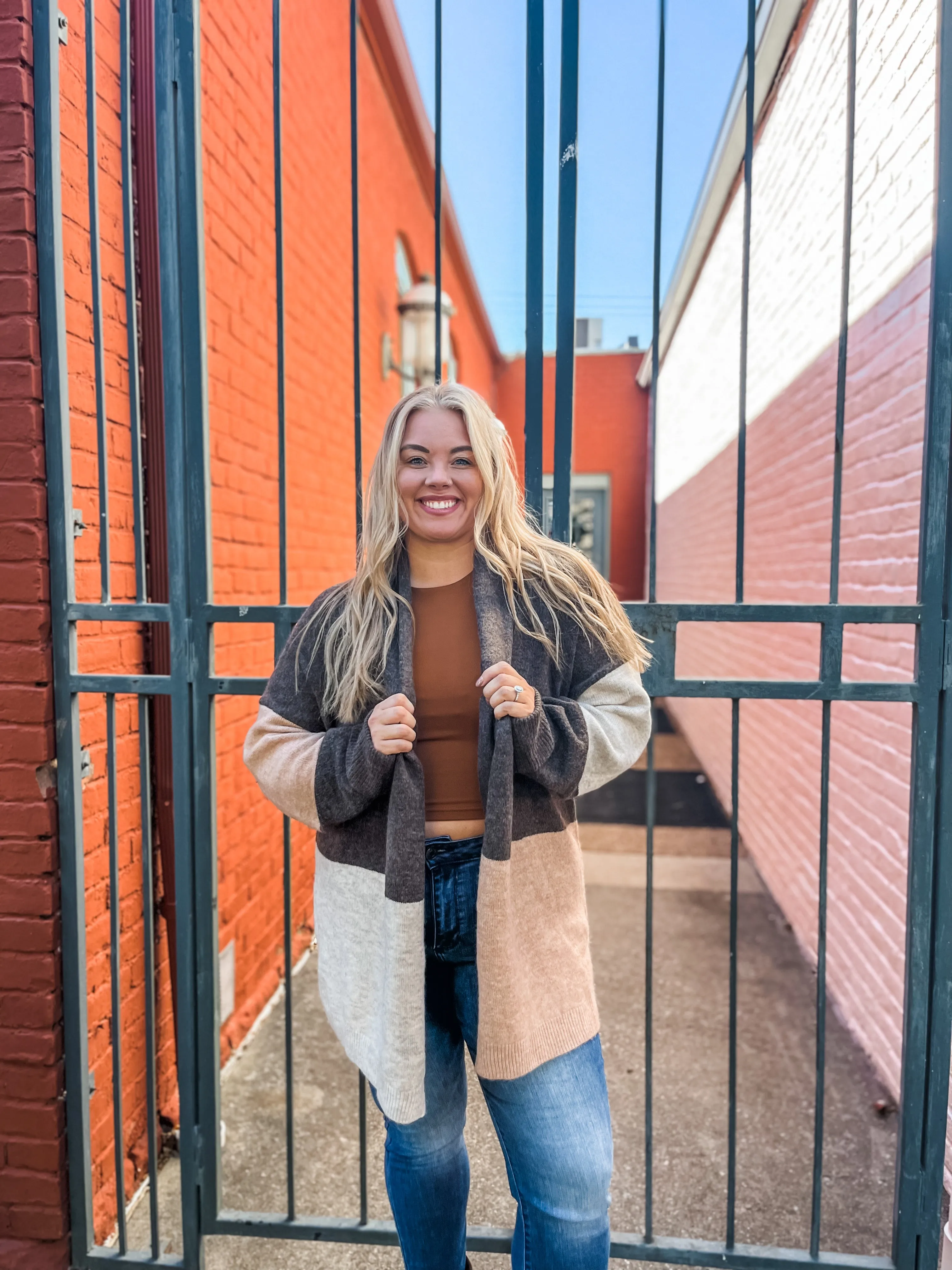 Not So Ordinary Color Block Cardigan