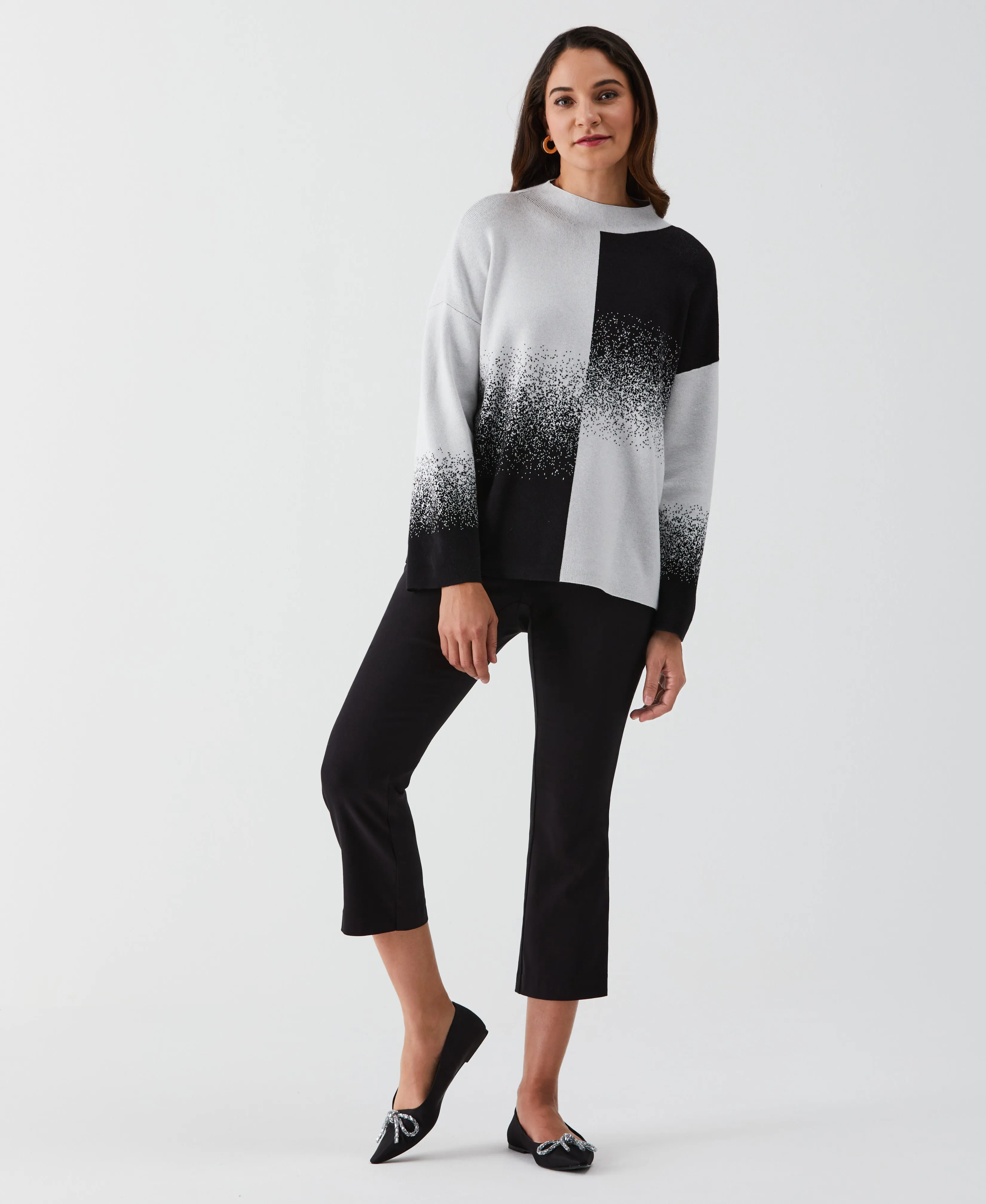 Ombre Turtleneck Sweater