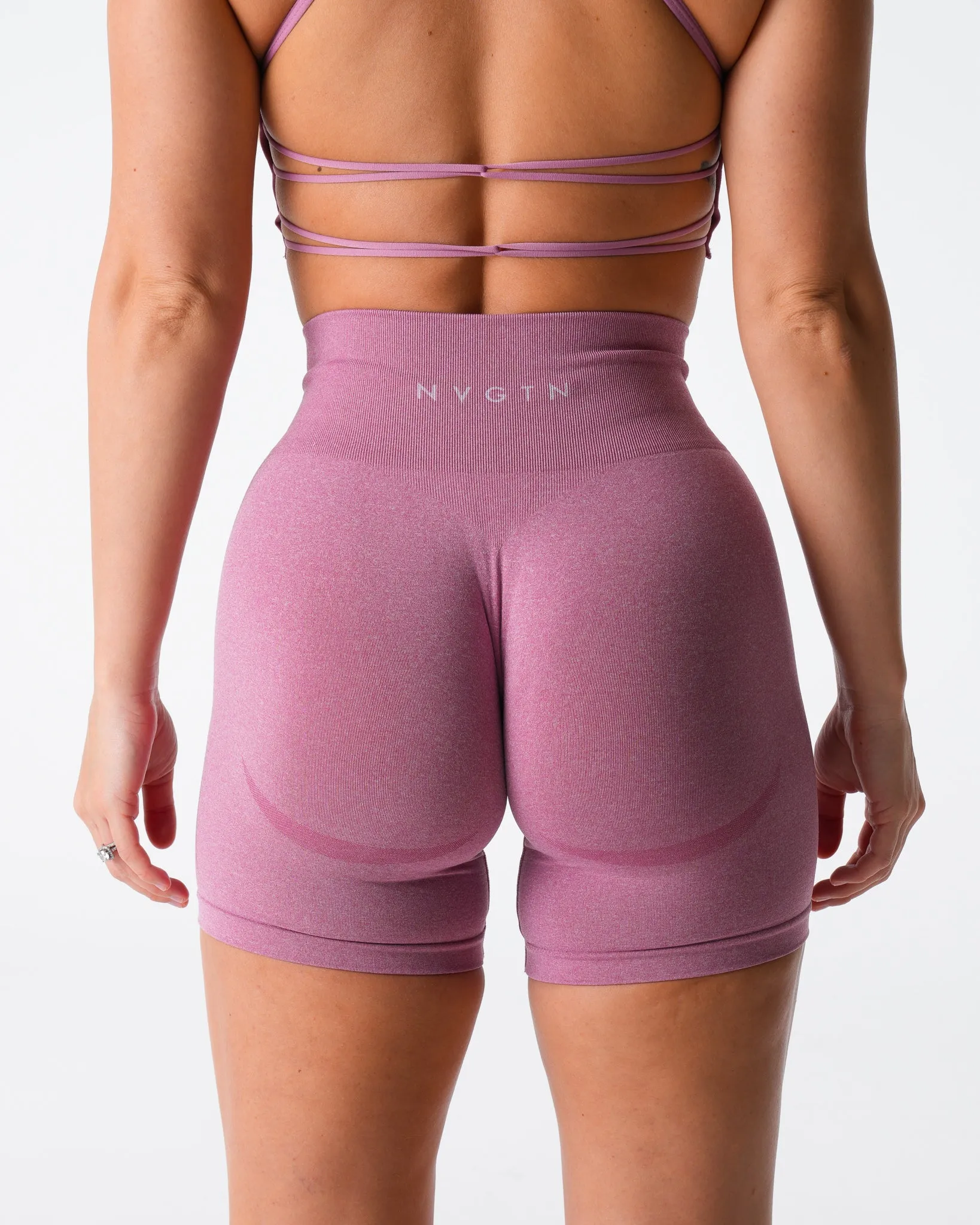 Pastel Pink Contour Seamless Shorts