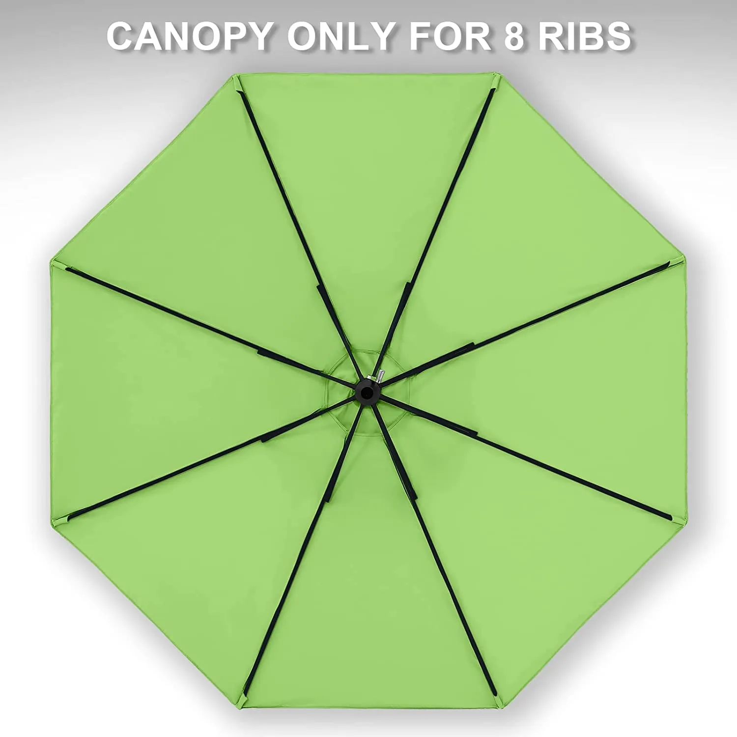 Patio Umbrella Replacement Canopy for 8 Ribs