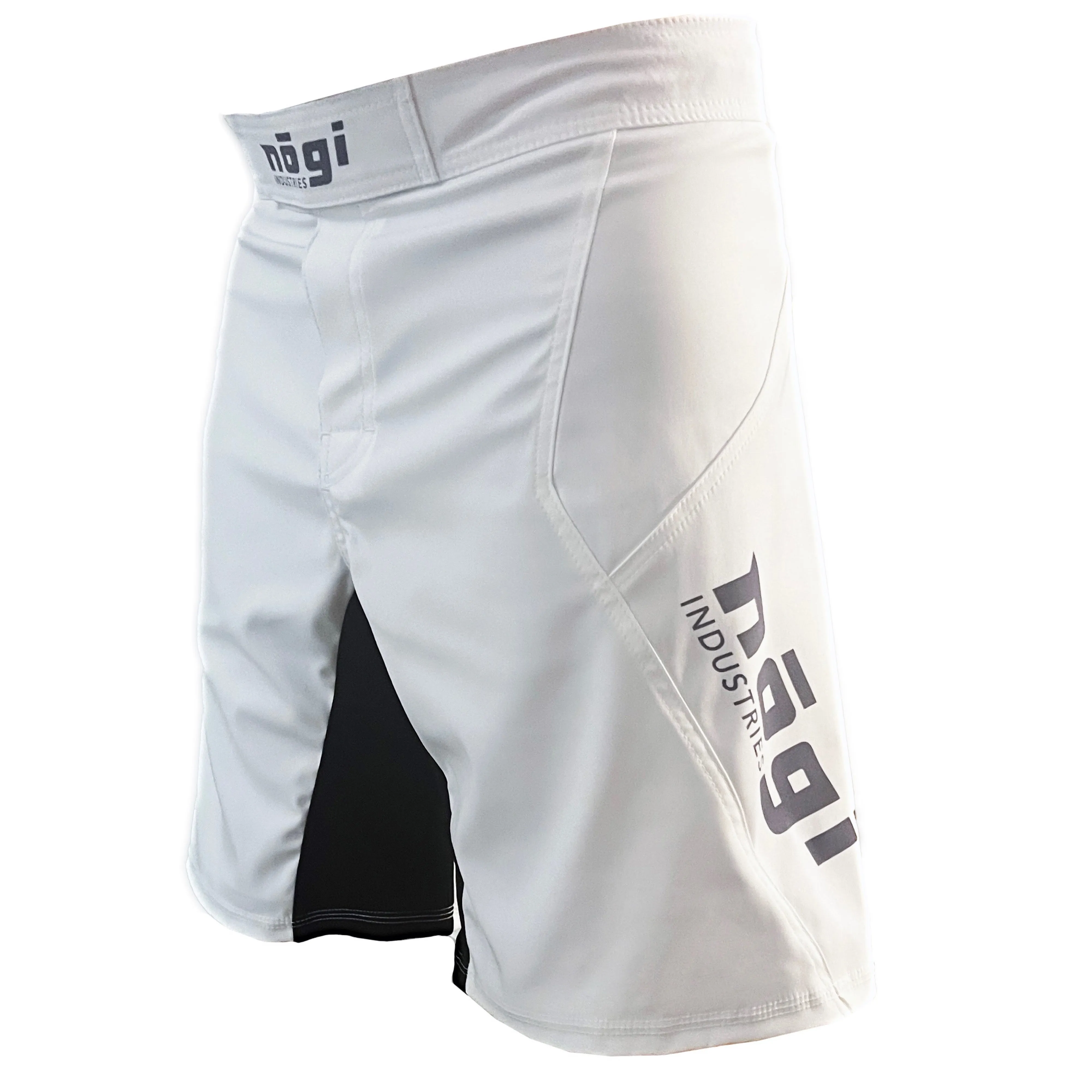 Phantom 4.0 Fight Shorts - Arctic White & Gray - MADE IN USA