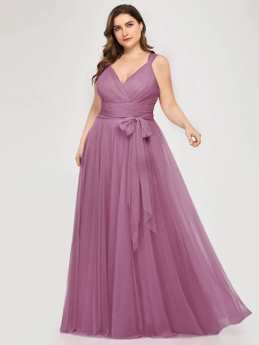 Plus Size Wholesale Tulle Bridesmaid Dresses for Women