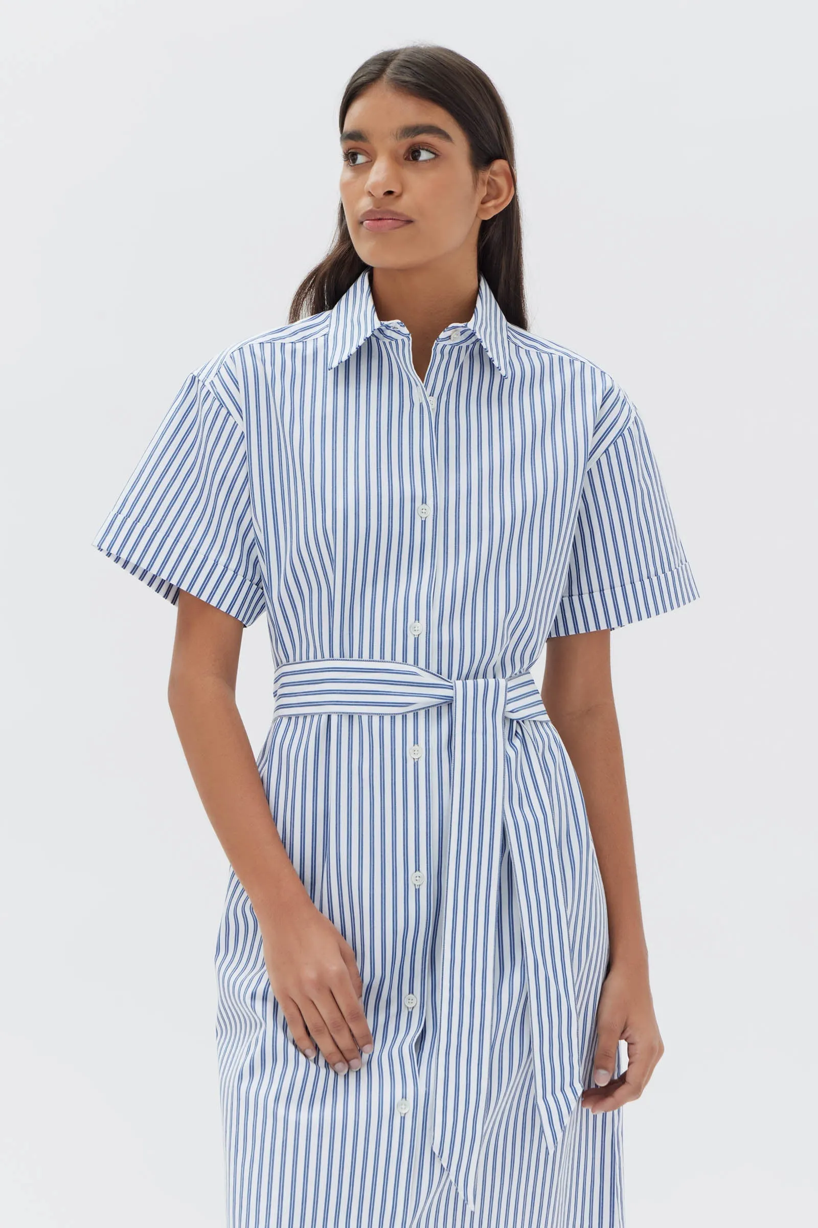 Poplin Shirt Dress