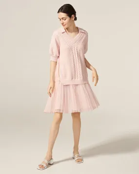 Powder Pink Forest Hills Knit Dress