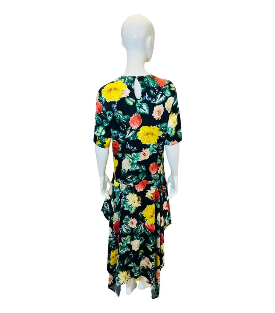 Preen By Thornton Bregazzi Silk Floral Dress. Size S