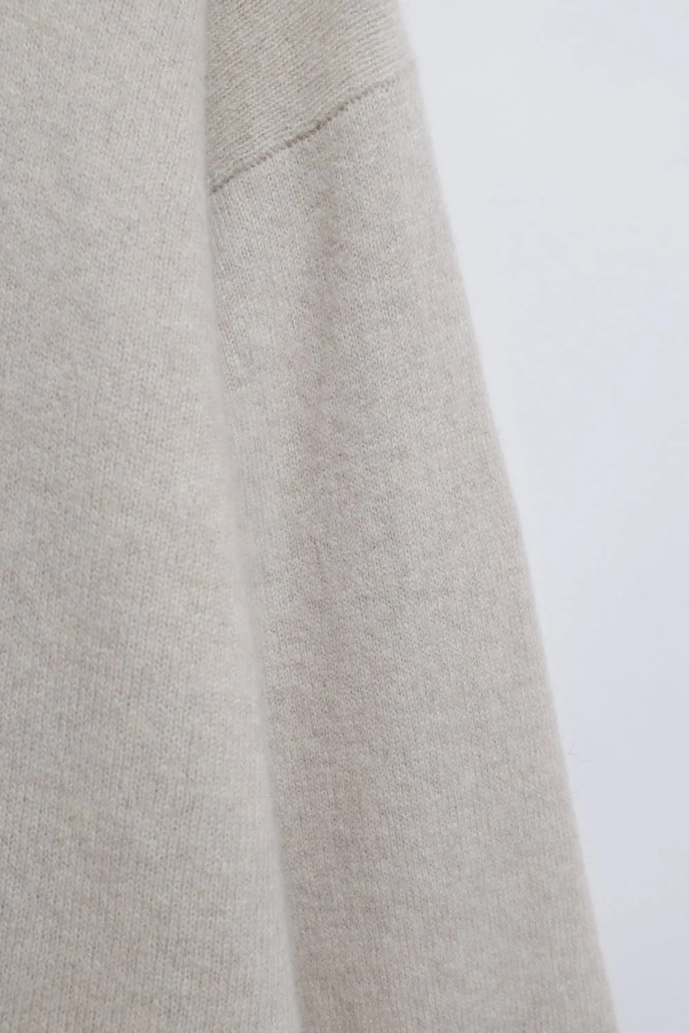 PURE CASHMERE OVERSIZE POLO SWEATER