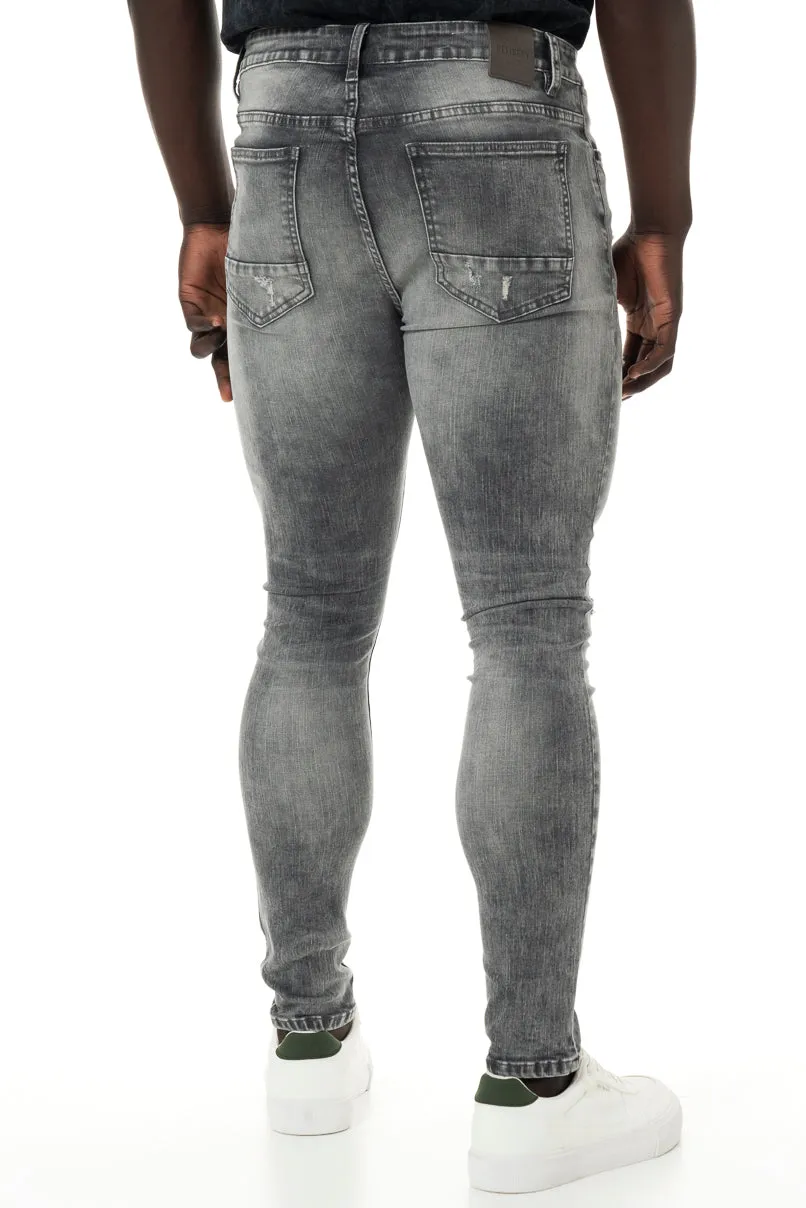 Rf10 Rip And Repair Skinny Jeans _ 146865 _ Light Grey