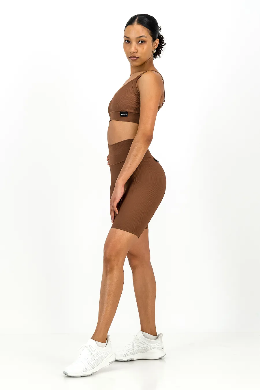 Rib Aspire Shorts | Mocha