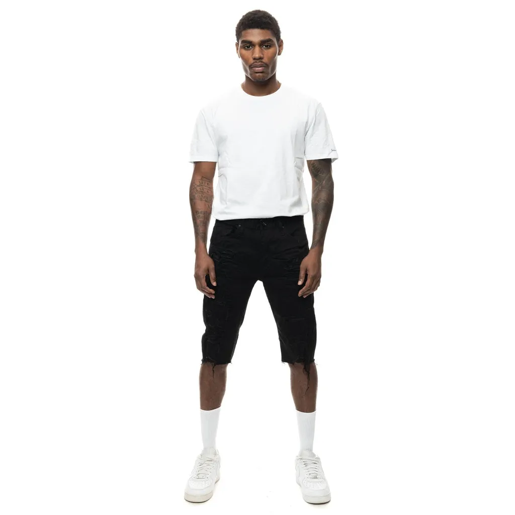 Ripoff Semi Basic Jean Shorts - Jet Black