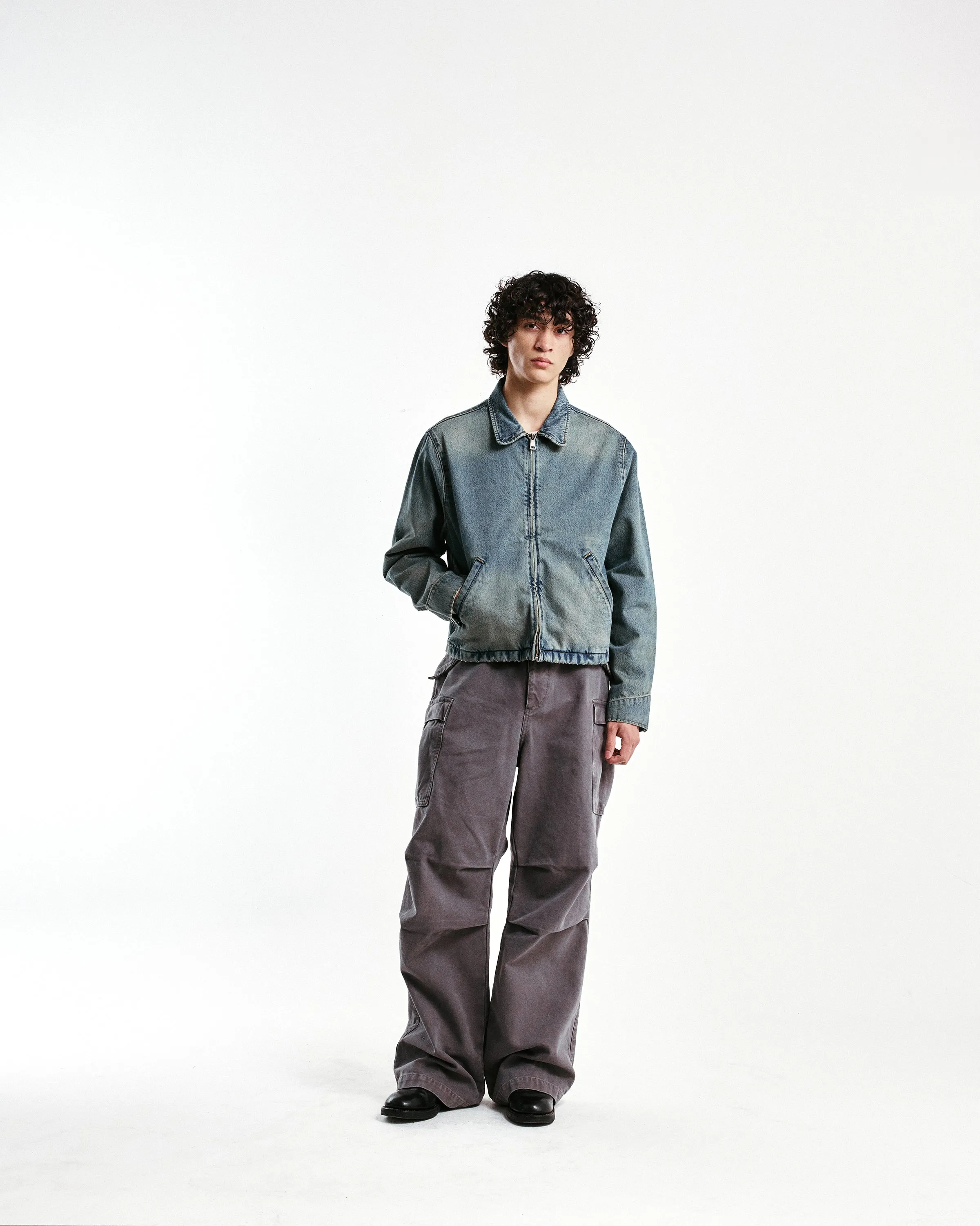 Sand-Wash Mechanic Denim Jacket