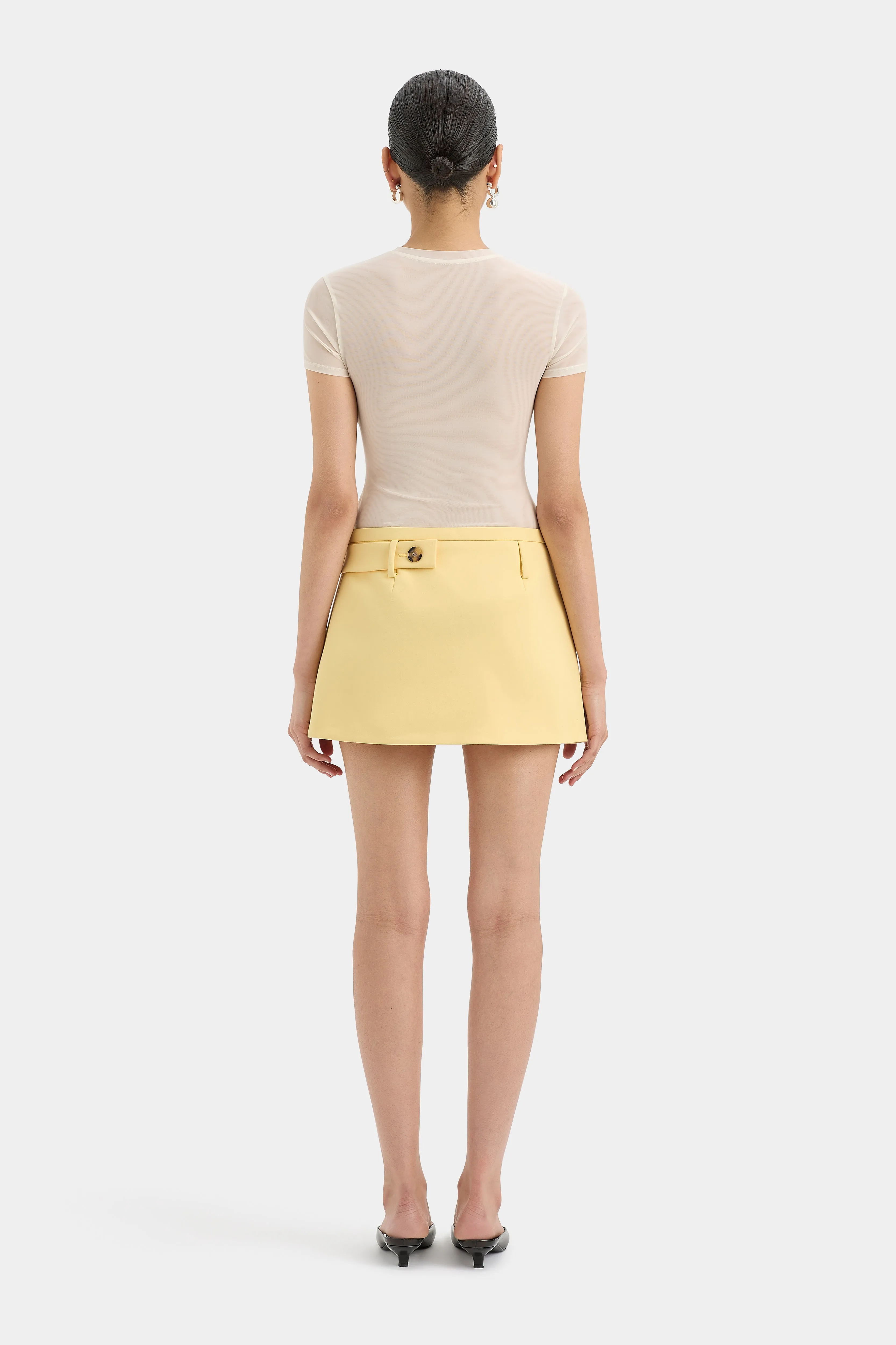 Sandrine Button Mini Skirt