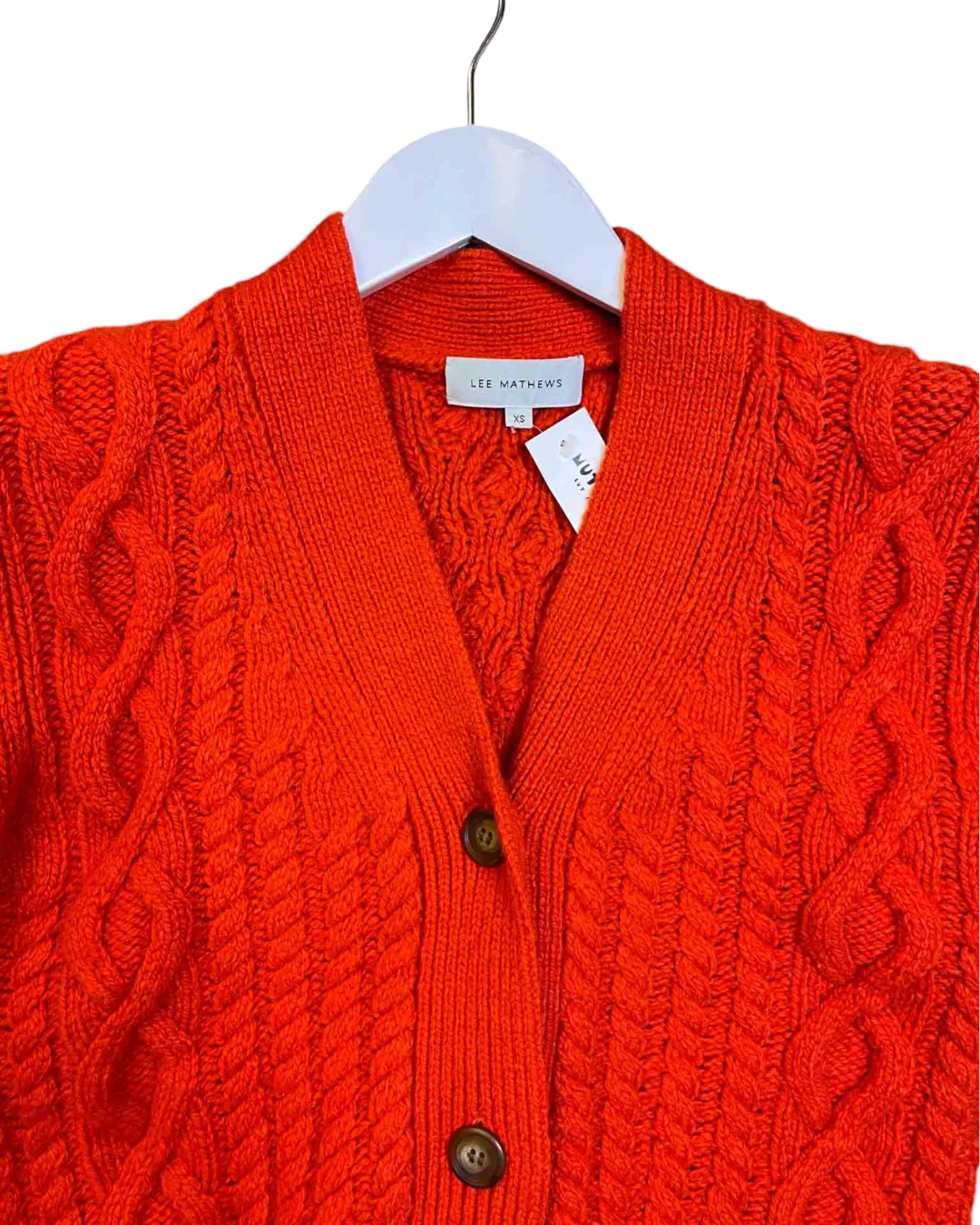 Size XS - Lee Mathew Cable Knit Cardigan