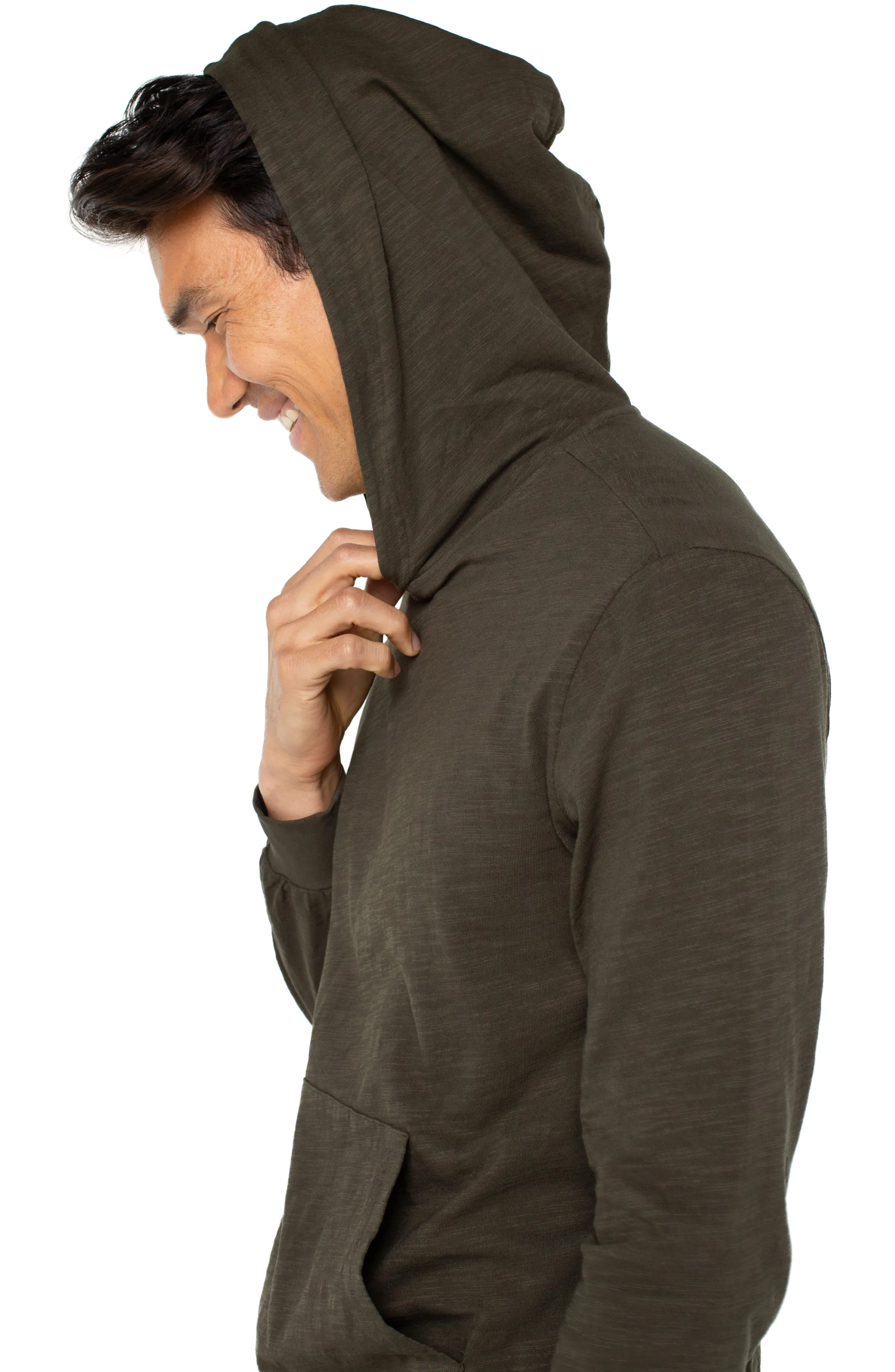 SLUB KNIT HOODIE